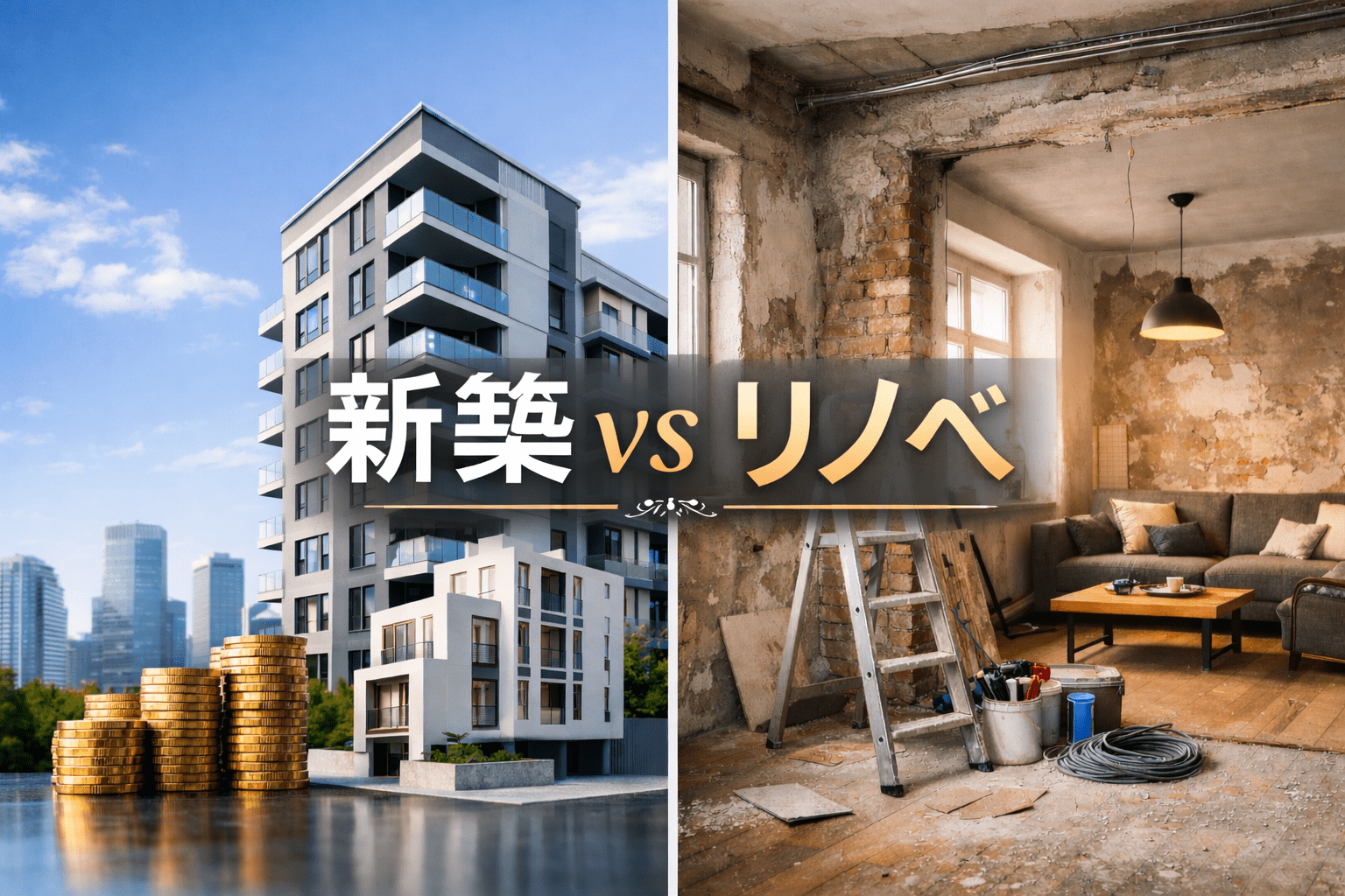 不動産投資はリノベ？新築？メリットから考える選び方